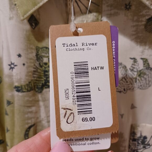 NWT Patagonia Go To Button Up Shirt Yosemite Half Dome Bear Print Size Large - Picture 4 of 9